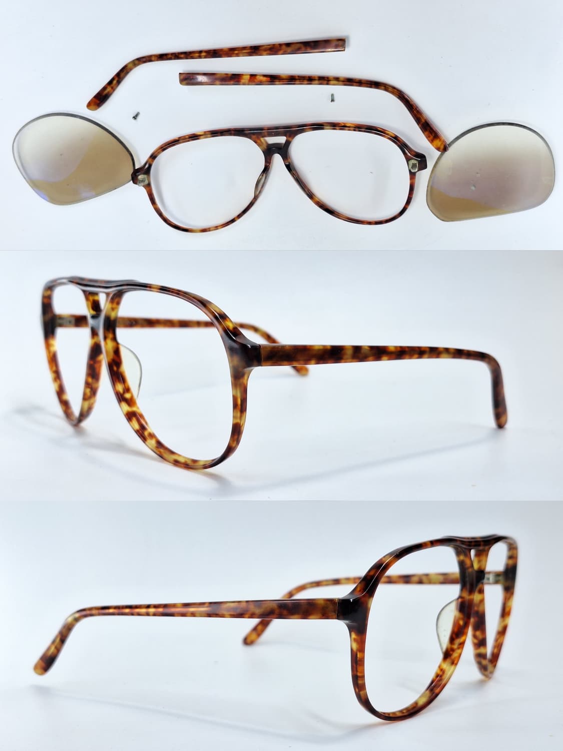 80s 일본 빈티지 NIKORI SL 투브릿지 슬림 뿔테 안경테 61mm 상품이미지7