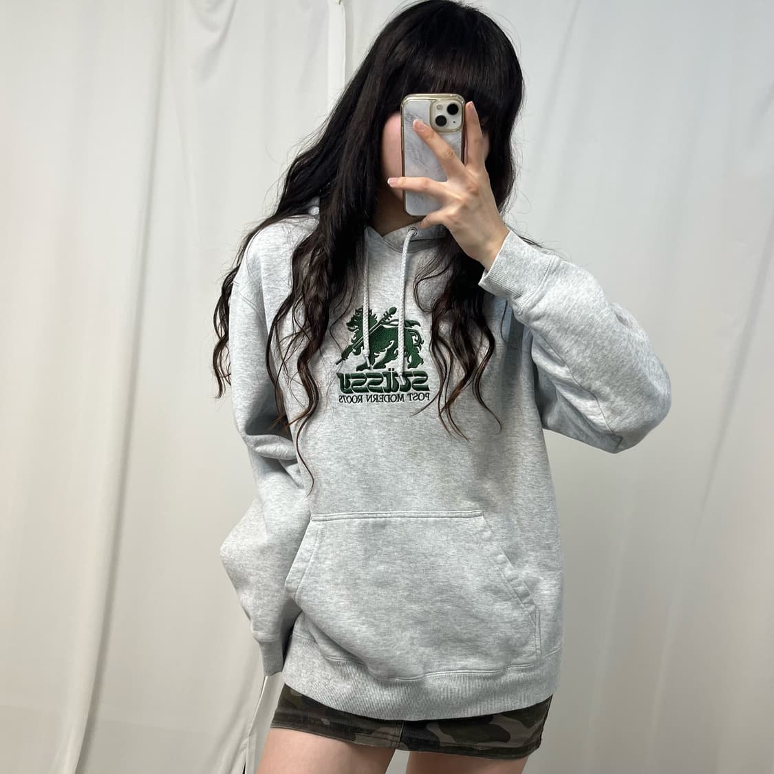 Stussy lion applique hoodie 상품이미지1