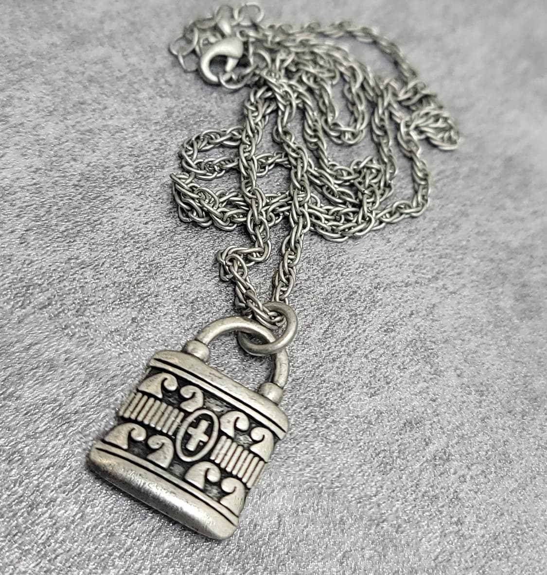 cross lock necklace 상품이미지3