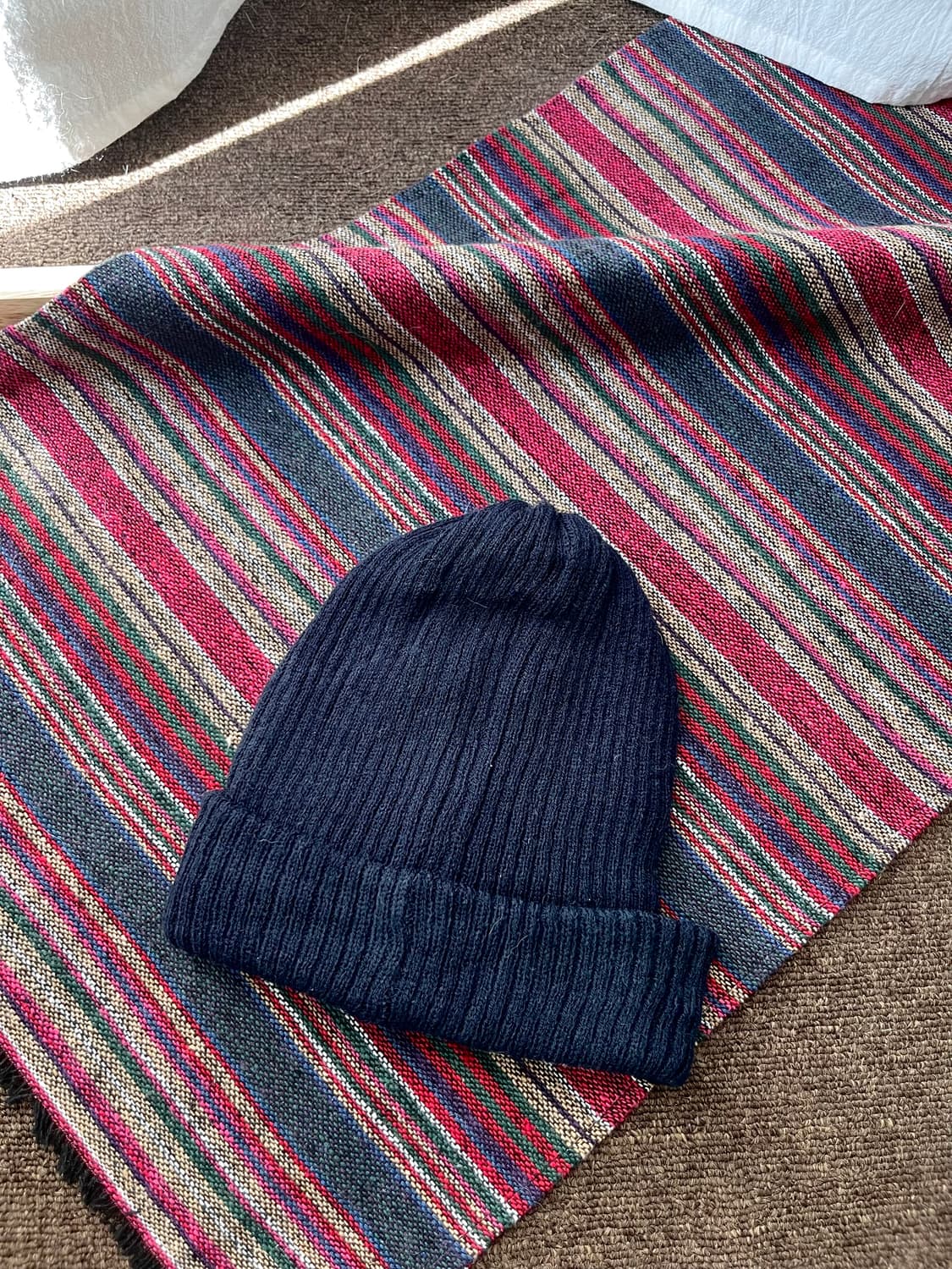 Harris Tweed  패치 니트 비니  상품이미지3