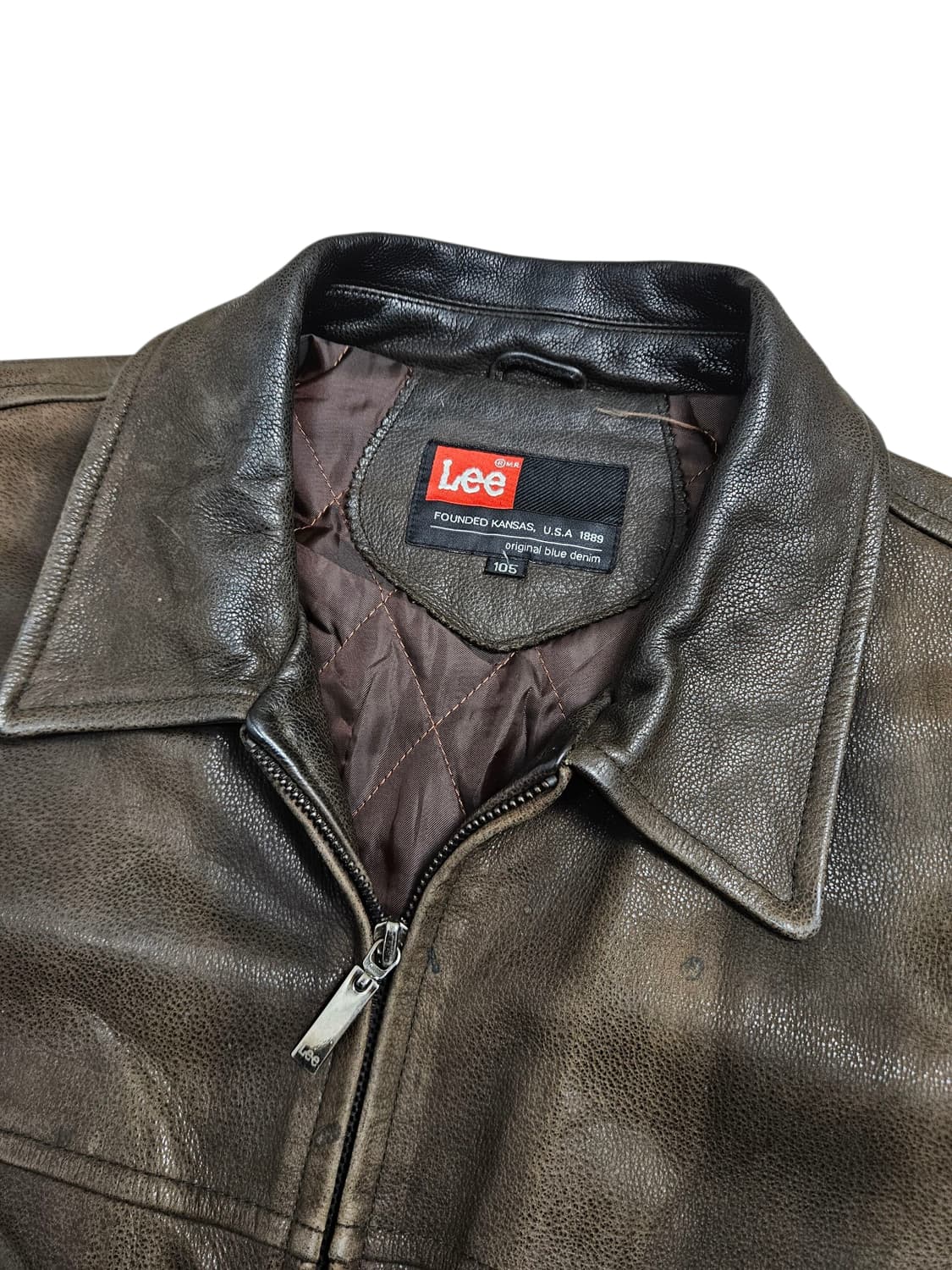 LEE USA 소가죽 싱글 레더 자켓 상품이미지7