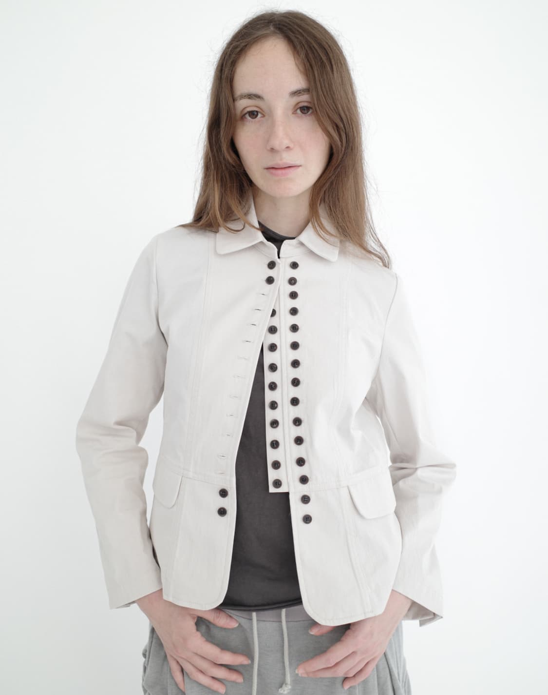 산코파퓨엘라 sankofa puella 멀티플 버튼 자켓 베이지 상품이미지2