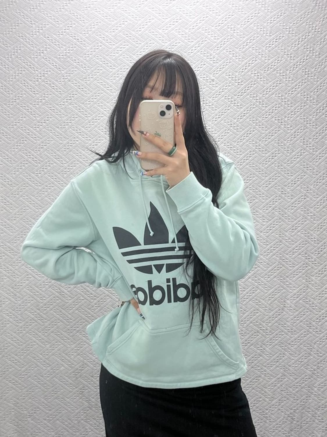 아디다스 올드스쿨 빈티지 메로나민트 후드티 M C07653 상품이미지1