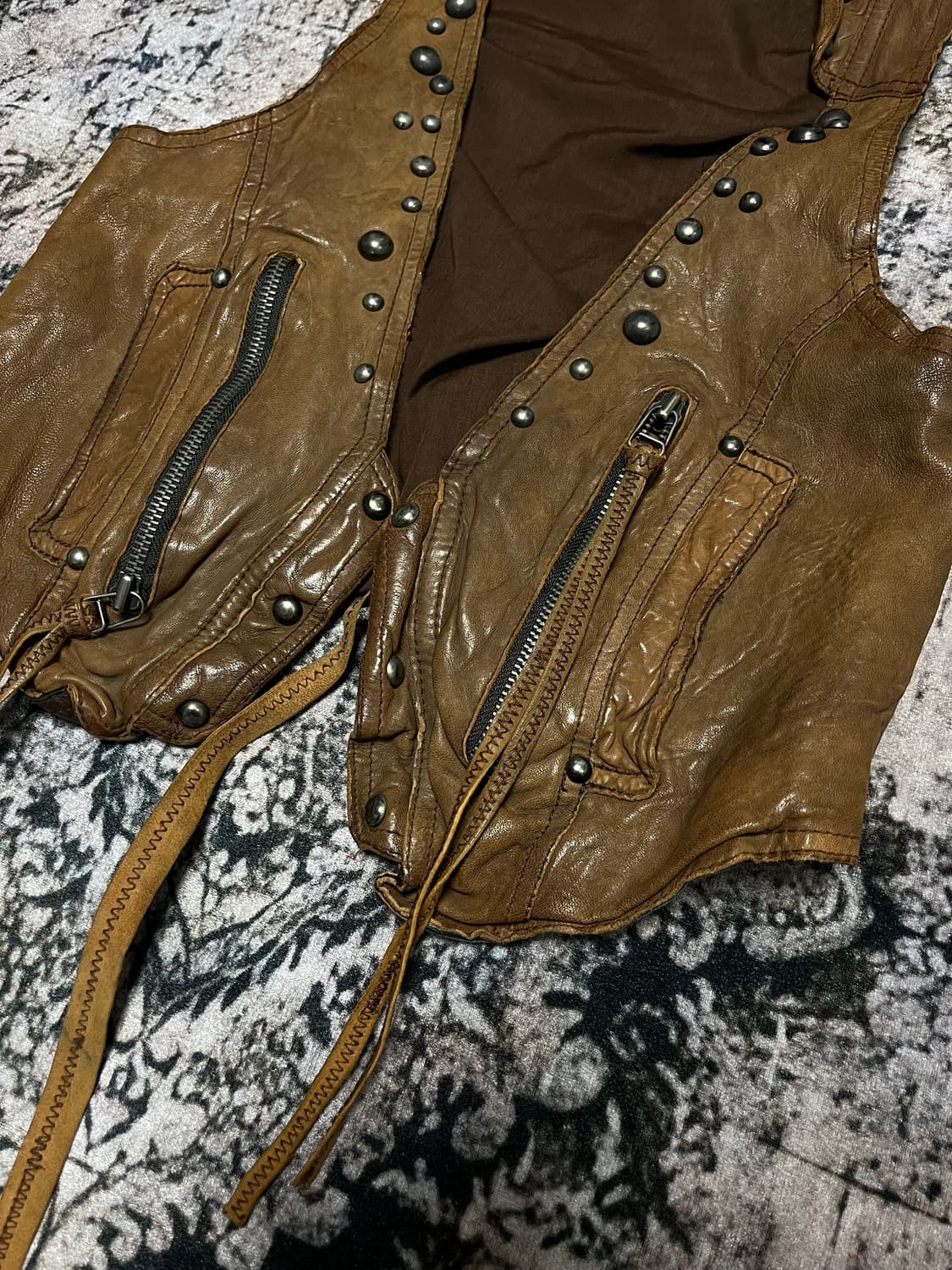 스터드 램 스킨 웨스턴 자켓 상품이미지8