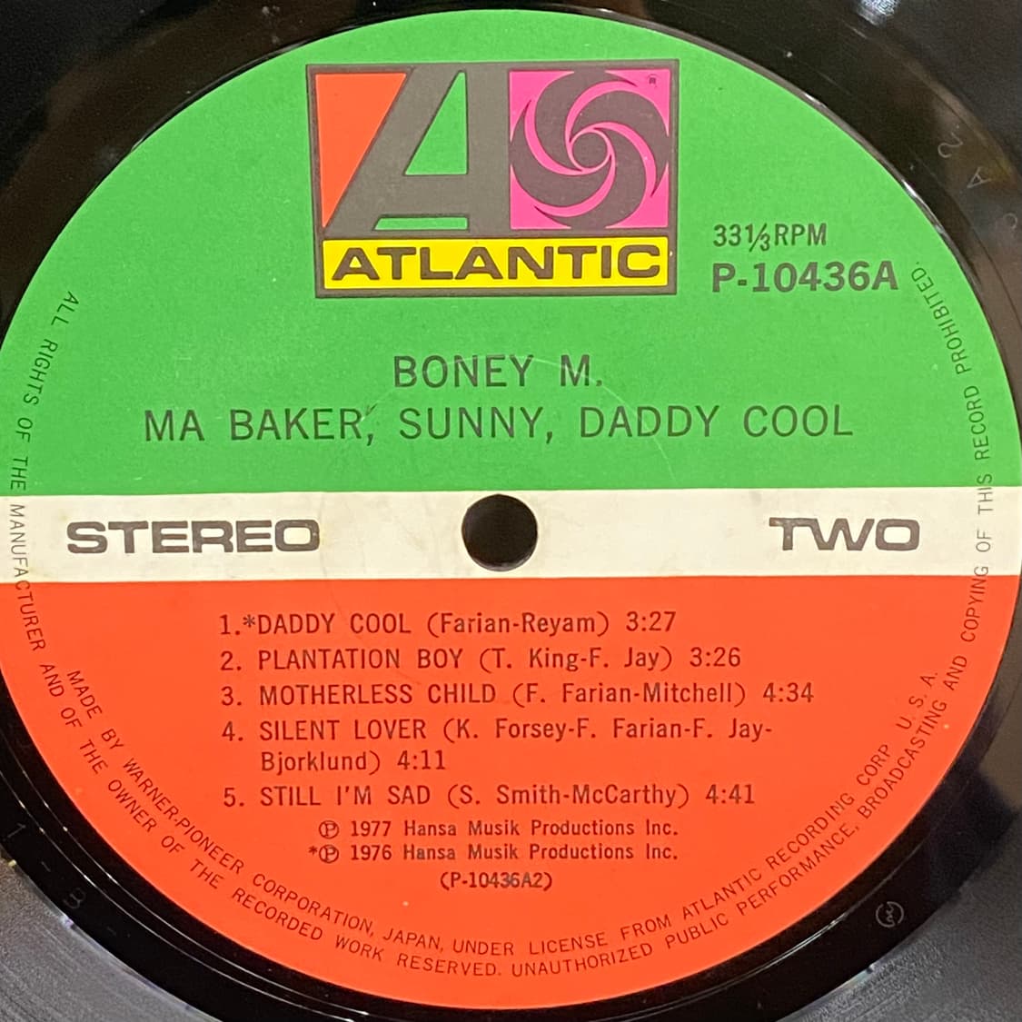 (LP) Boney M.-Ma Baker, Sunny, 상품이미지5