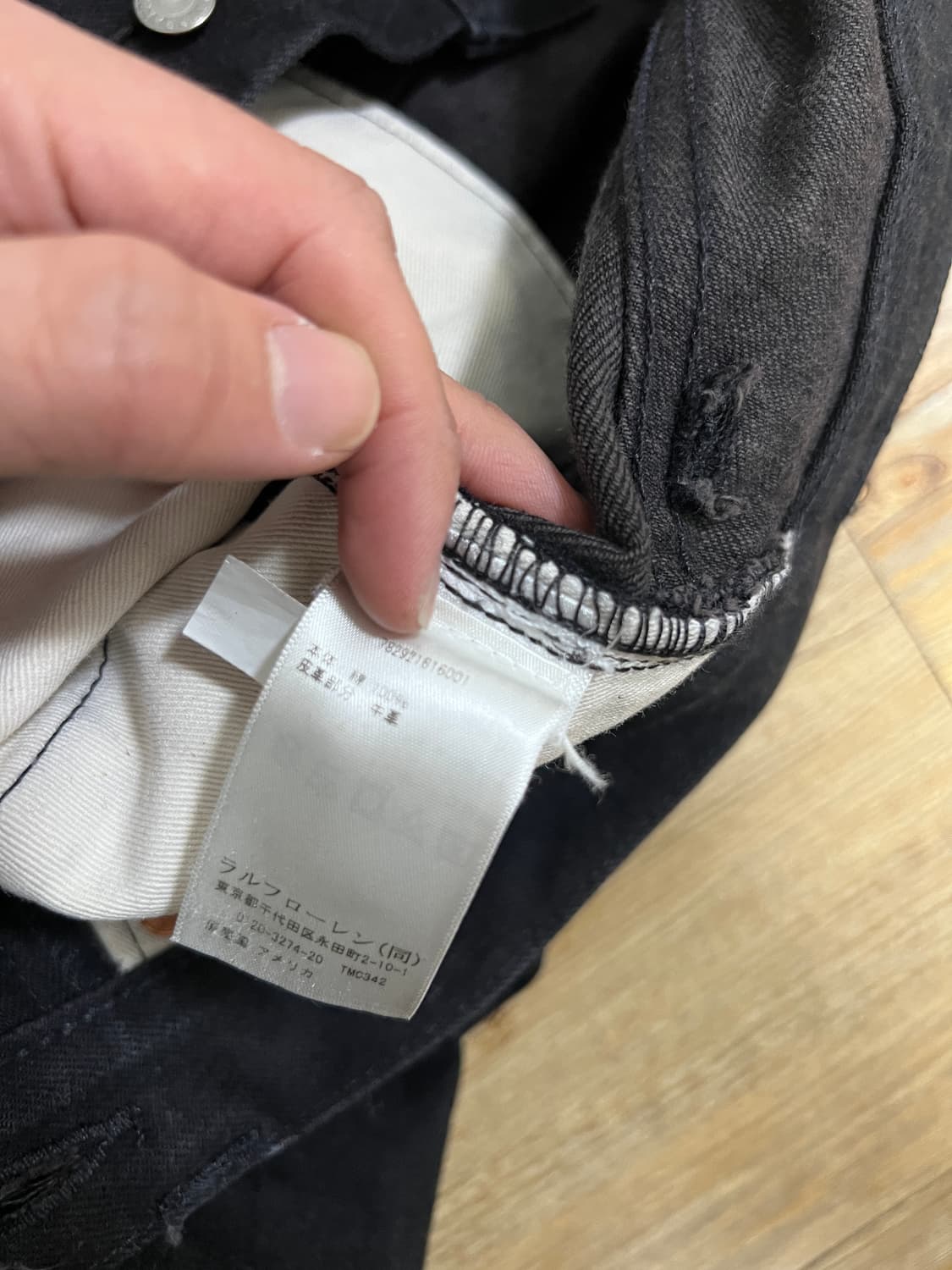 택포38) RRL 더블알엘 빈티지파이브포켓 블랙온블랙 데님 30x30 상품이미지7