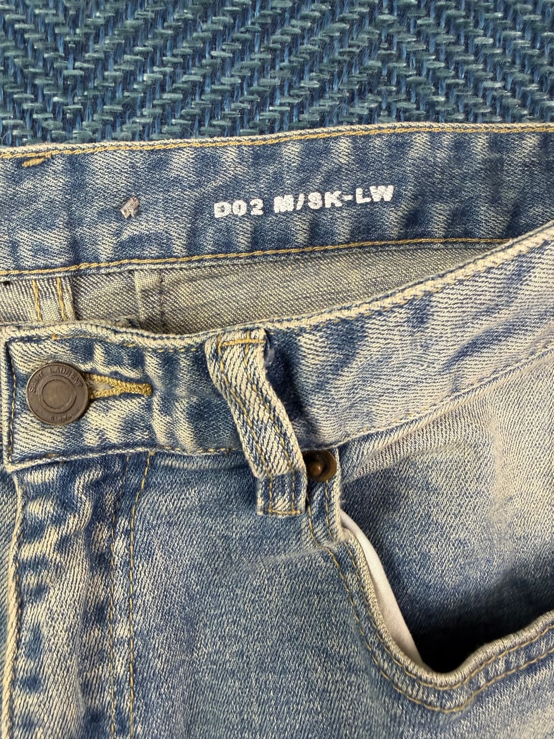 생로랑 파리 D02 M/SK-LW 무릎 디스트로이드 데님 (30사이즈) 상품이미지5