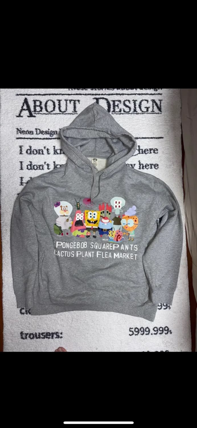유니클로 cpfm 스폰지밥 후드티 XL 상품이미지1