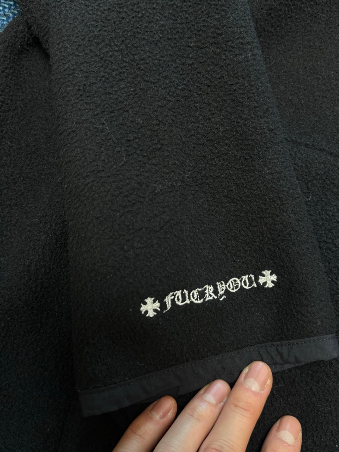 크롬하츠 반짚업 홀스슈 후리스 퍽유로고 초판 상품이미지5