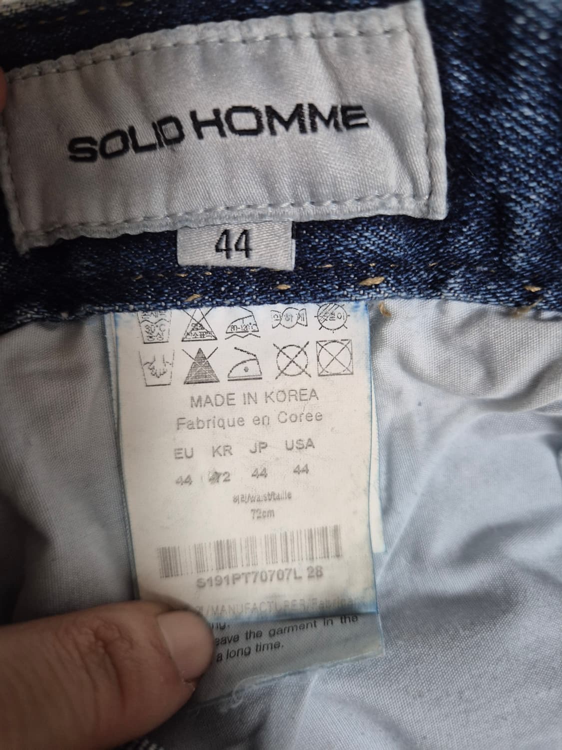 솔리드옴므 데님팬츠 청바지 44 (28) 상품이미지5