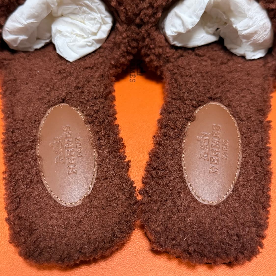 [S+급/36.5] 에르메스 오란 시어링 퍼 샌들 슬리퍼 상품이미지8