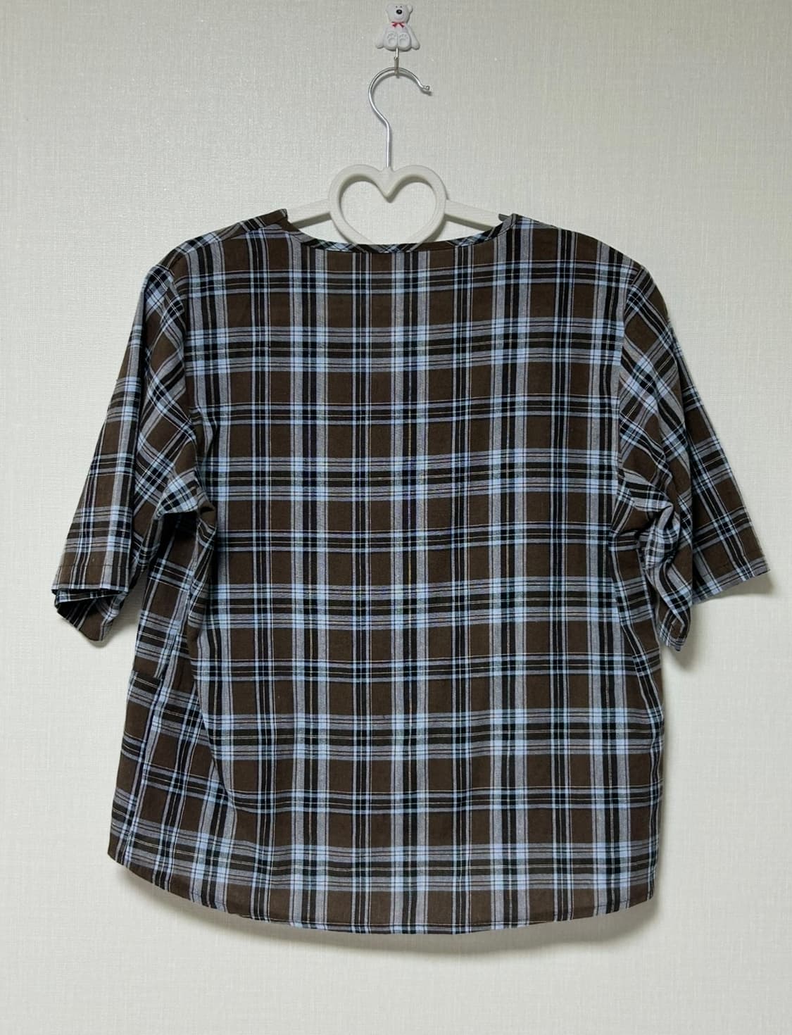 체크 반팔 셔츠 상품이미지2