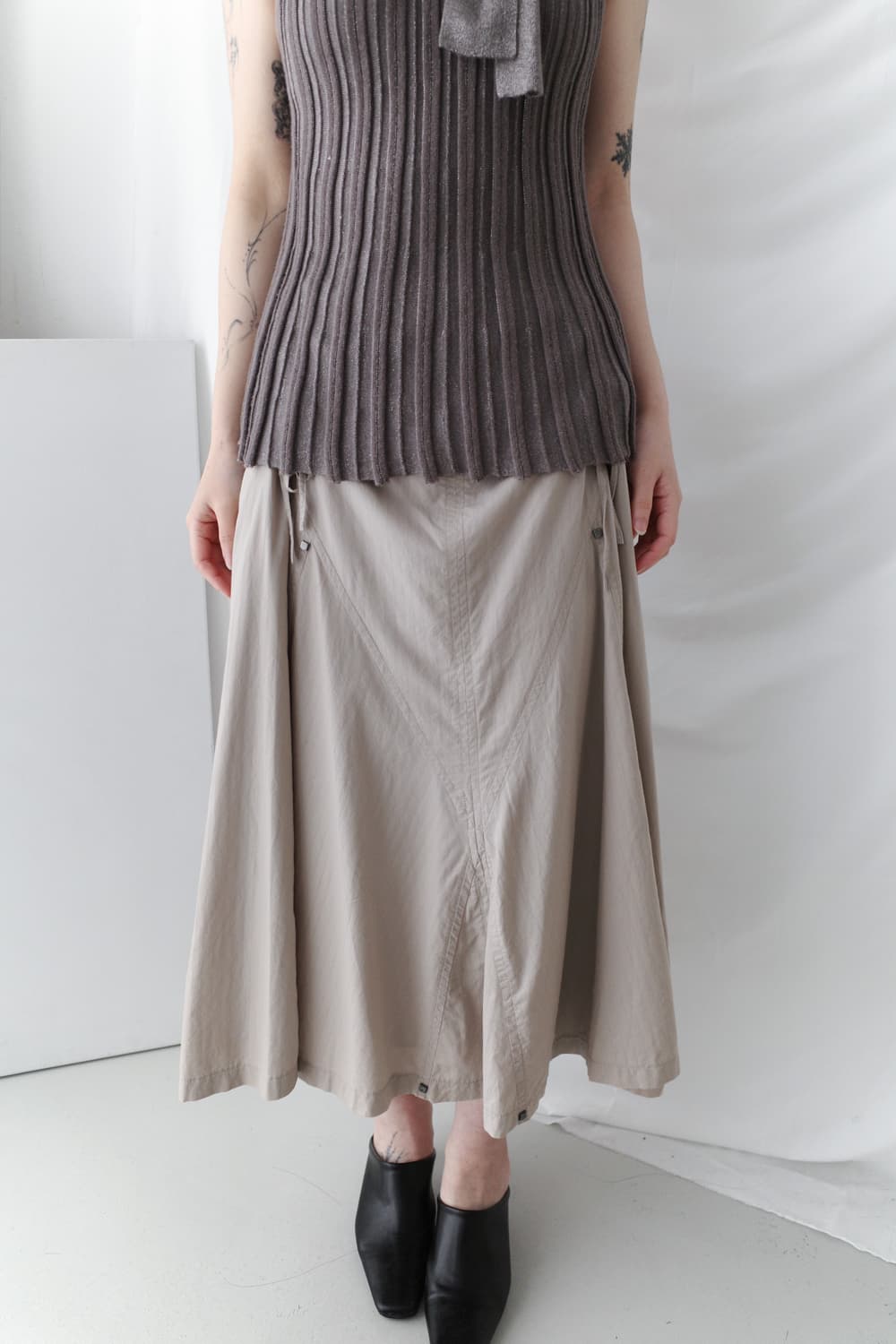 shirring string skirt  상품이미지5