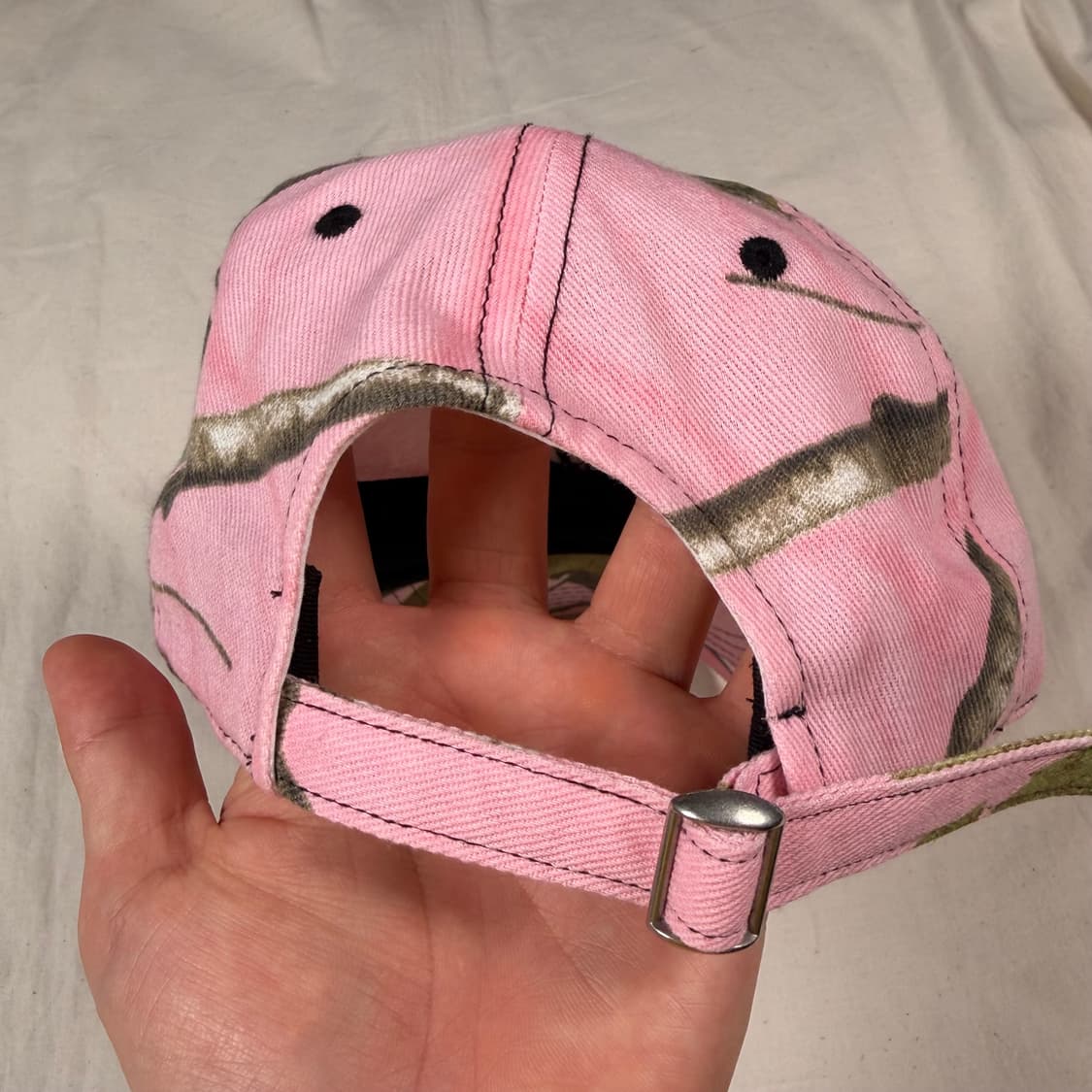 Seo 핑크 리얼트리 볼캡 모자 상품이미지3