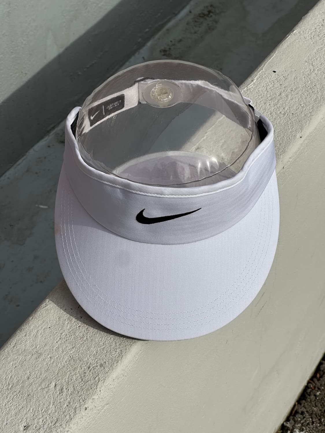(새상품) [F] 나이키 로고 화이트 썬바이저 썬캡 모자 상품이미지1