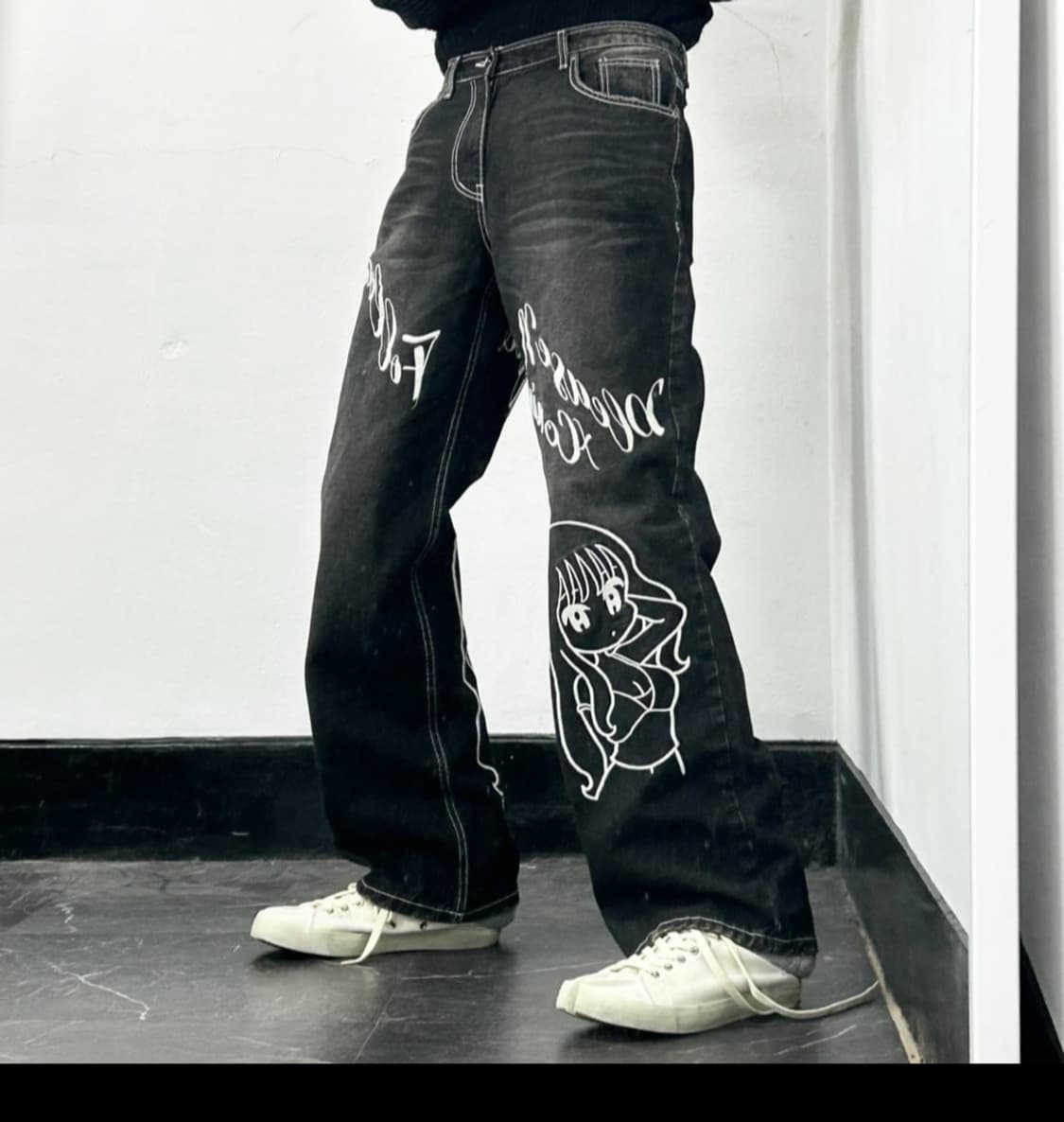 플리즈노팔로우 (플노팔) 코닉스 워시드 데님 팬츠 상품이미지5