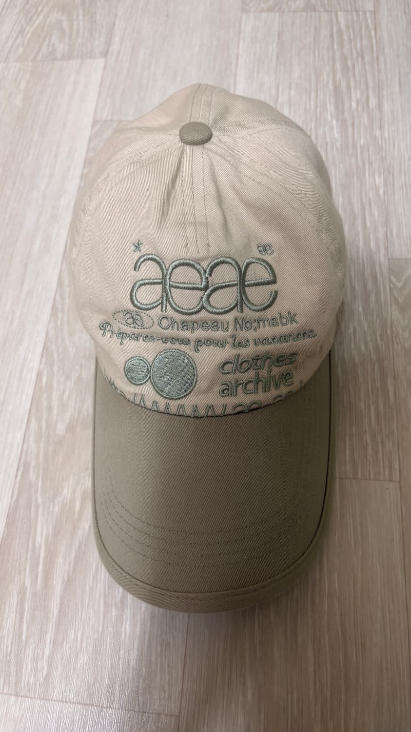 에이이에이이WEB LOGO 5 PANNEL BALL CAP 카키 상품이미지2