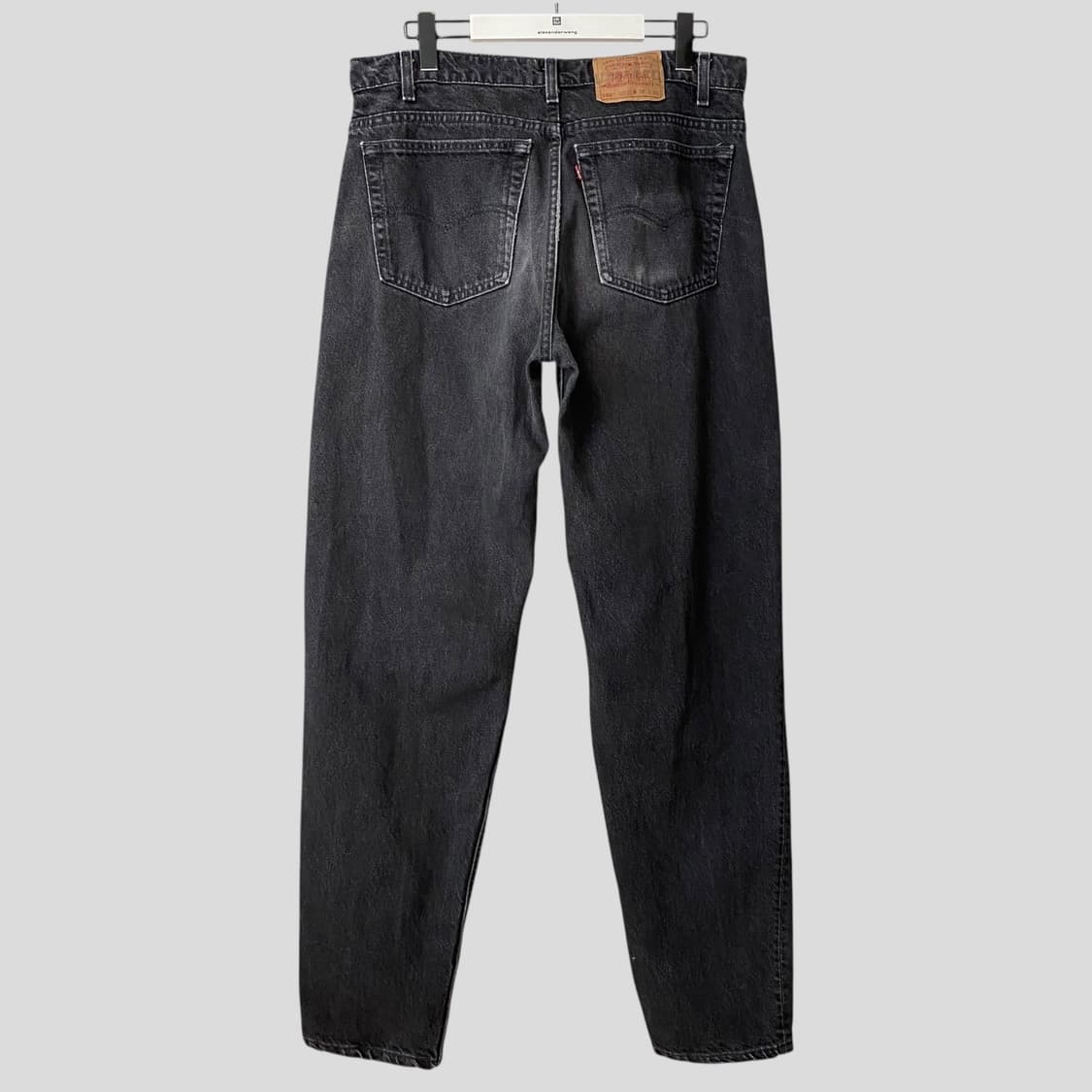 (38)90s 리바이스550 흑청 데님 청바지 상품이미지4