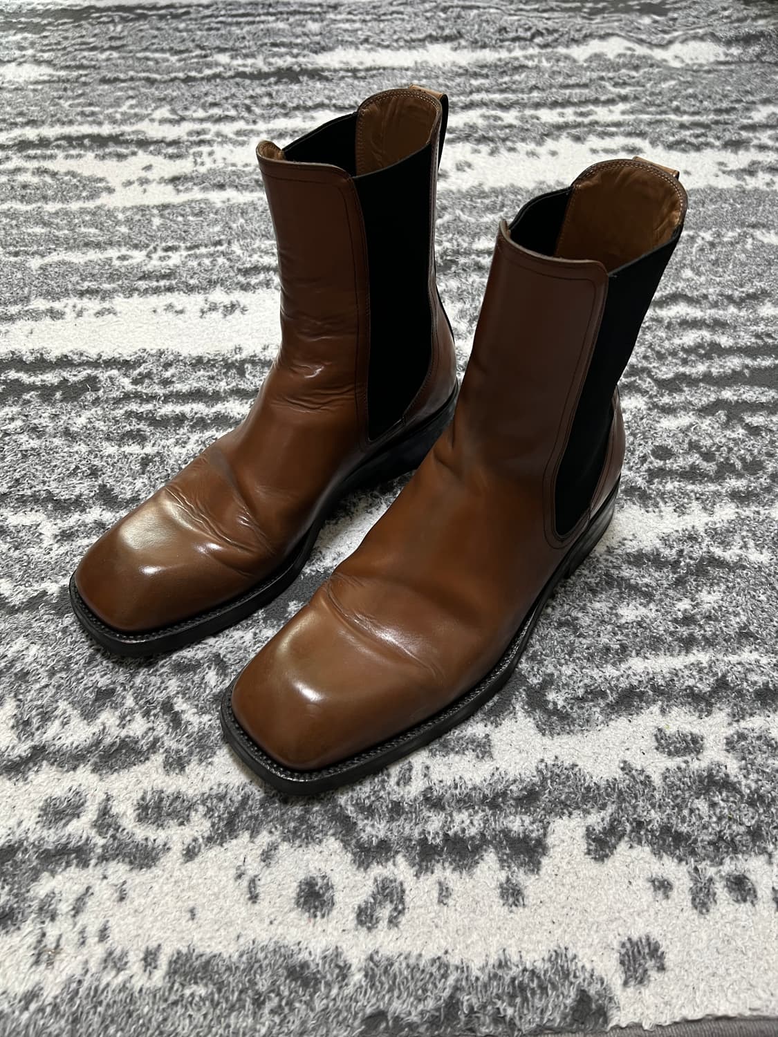 드리스반노튼 스퀘어토 브라운 부츠 42 상품이미지3