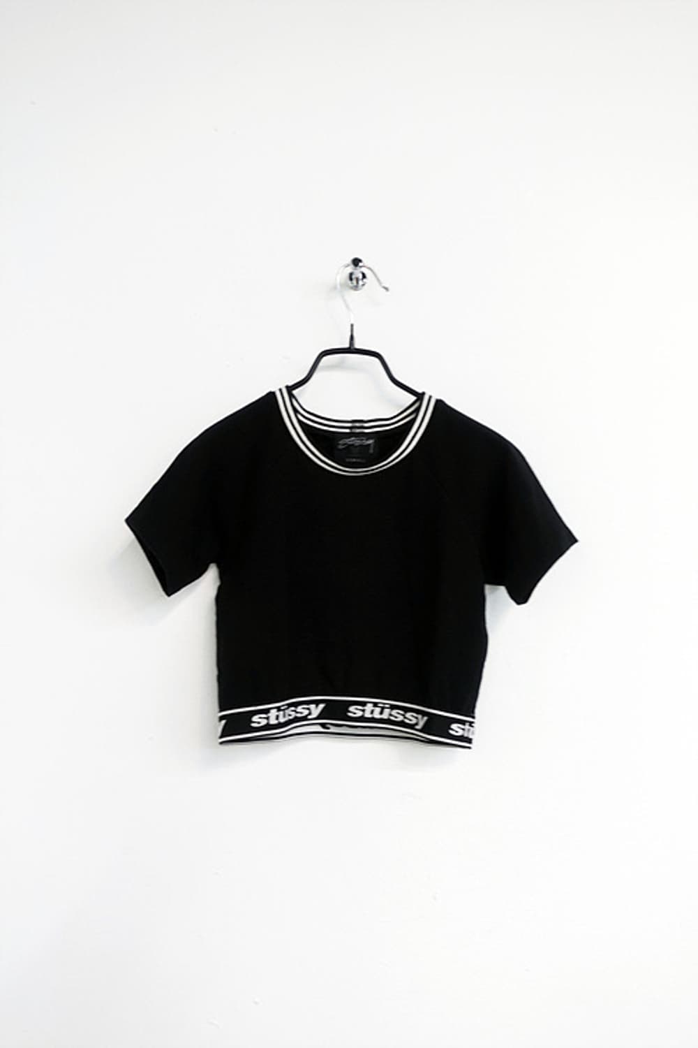 스투시 밴딩 크롭 반팔티 상품이미지1