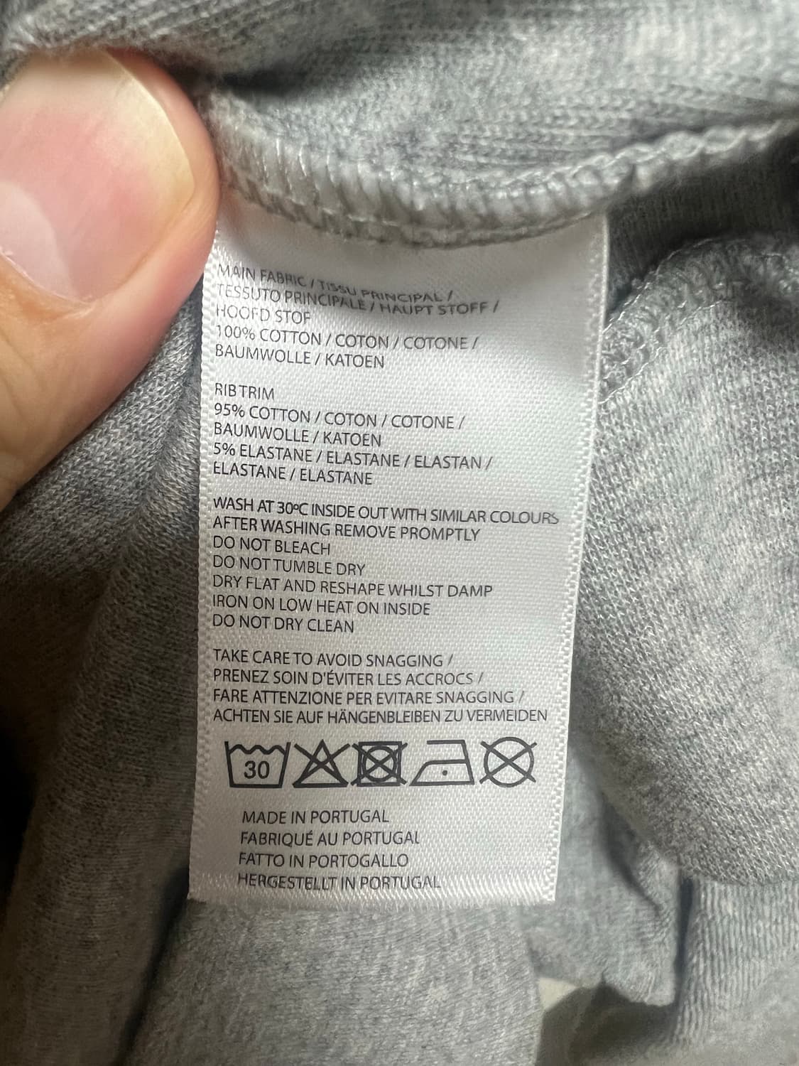 Sunspel 썬스펠 그레이 타월링 트레이닝 후드 집업&쇼츠 셋업 판매 상품이미지4