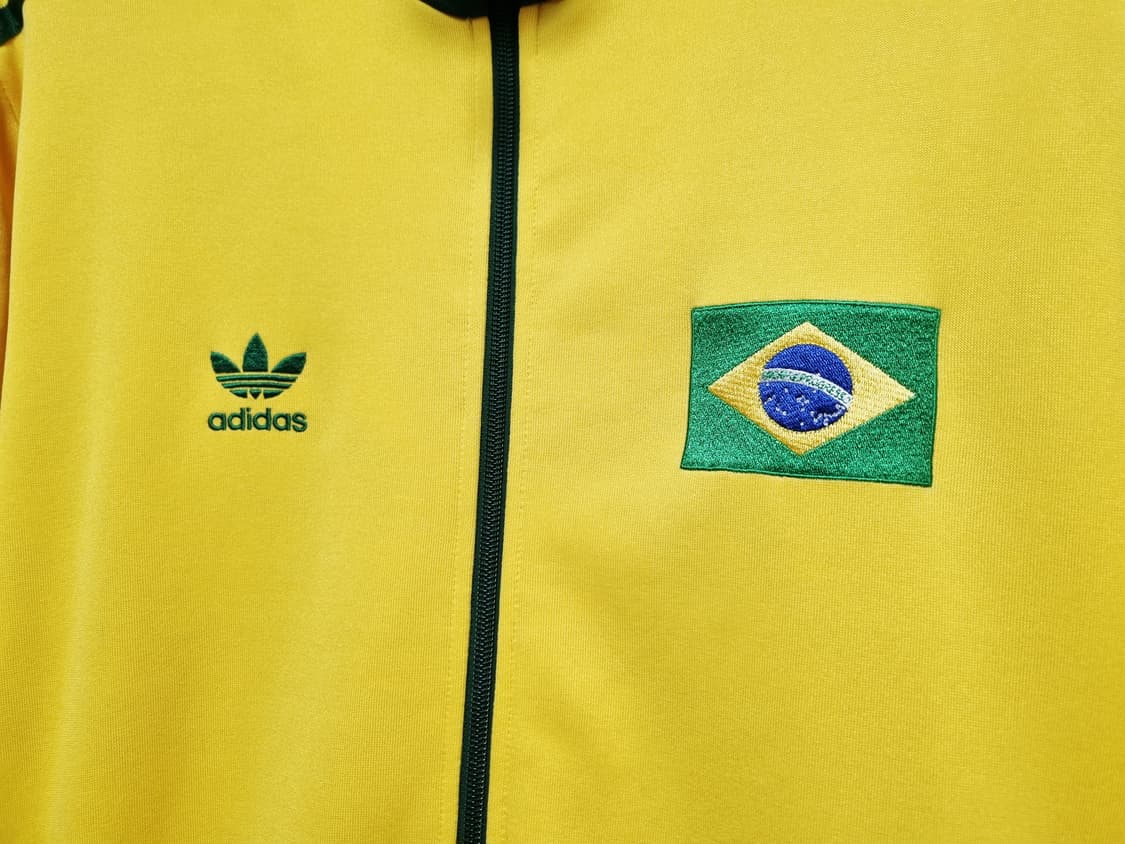 남성 빈티지 아디다스 FIFA 월드컵 브라질 불꽃 트랙탑 져지 집업 저지 상품이미지5