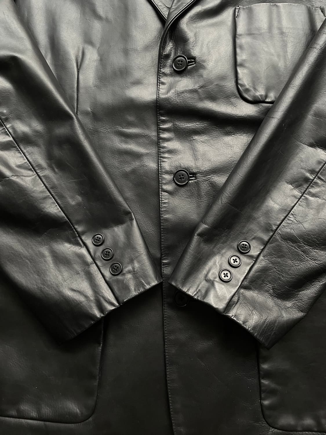 90s 올드갭 레더 블레이저 자켓 상품이미지4