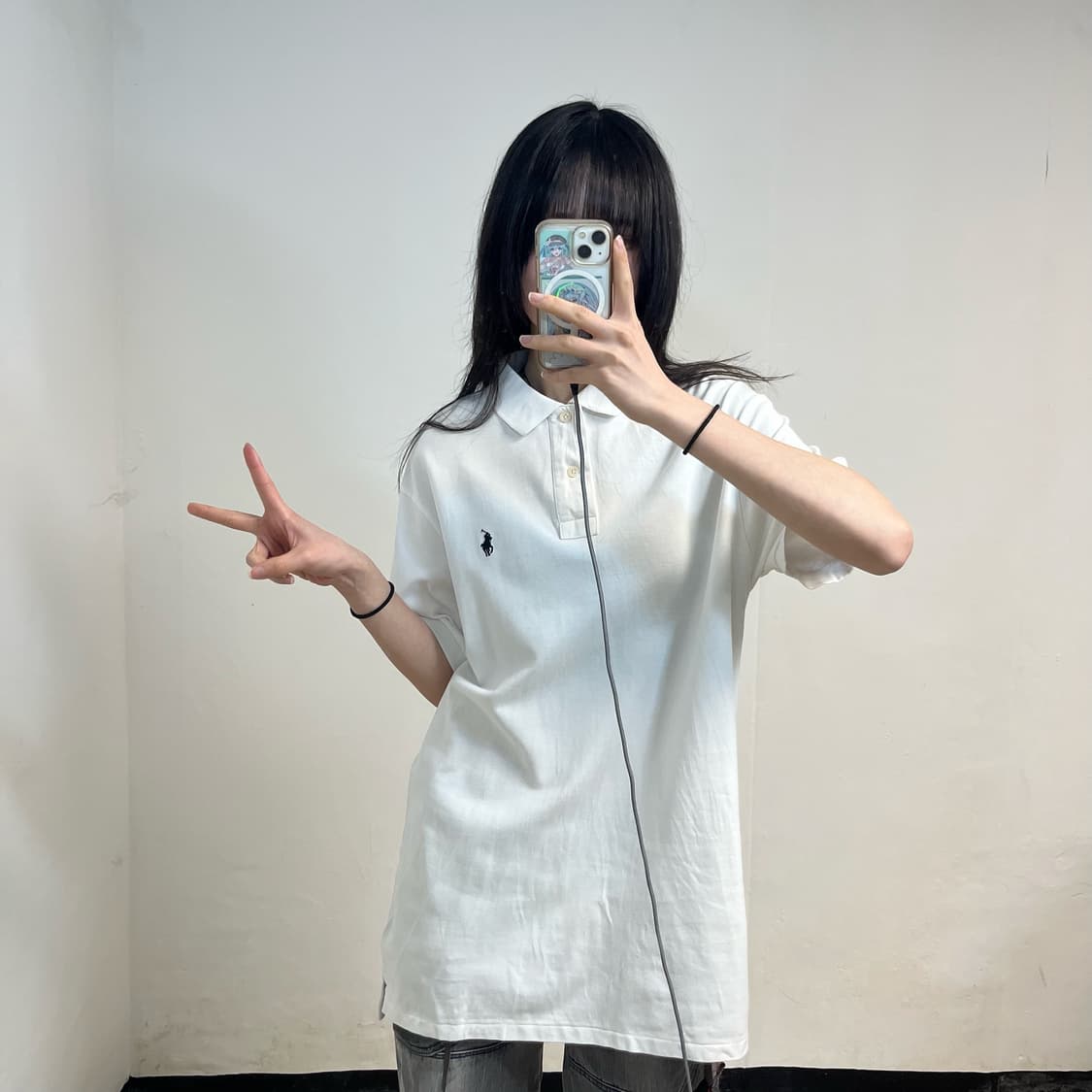 Polo white collar T-shirts 상품이미지2