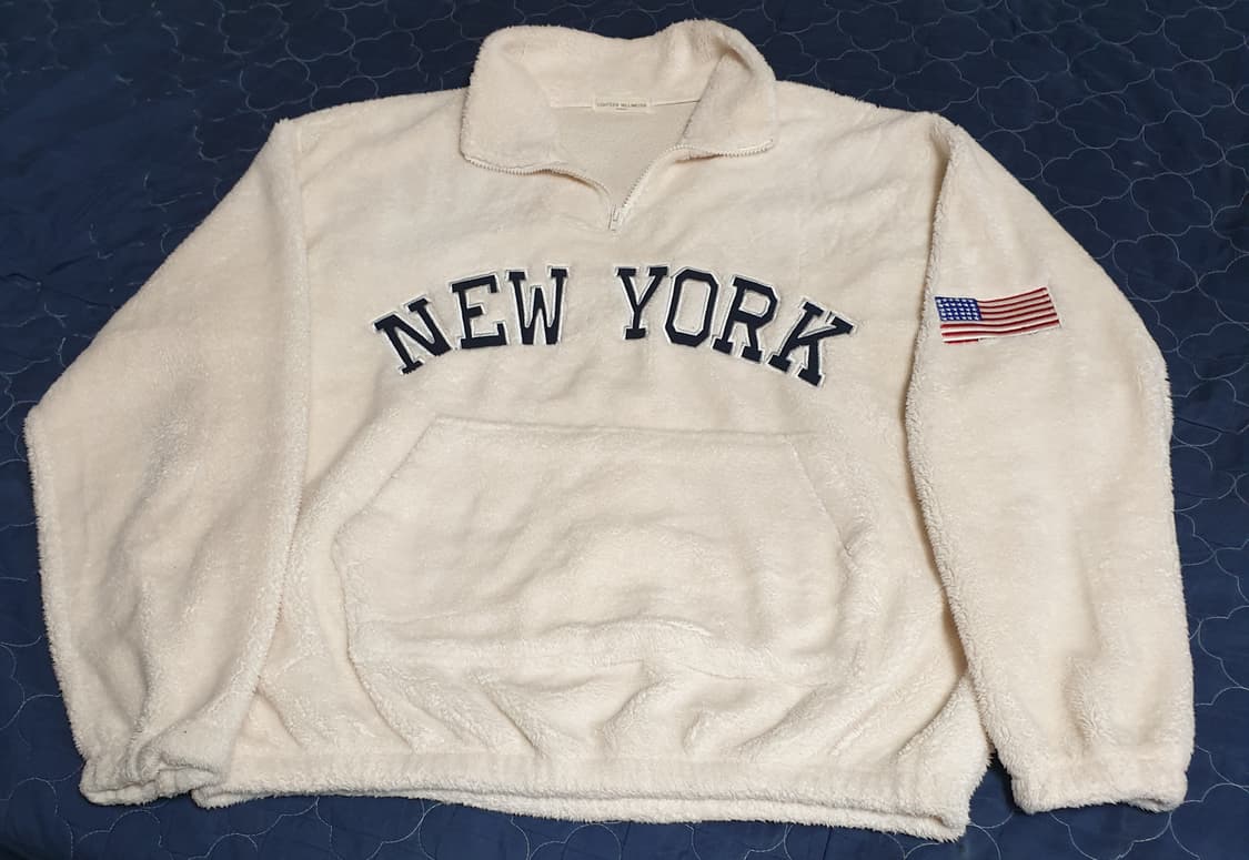 18밀리미터 서울 반짚업 플리스 자켓 크림 (XL) 상품이미지1