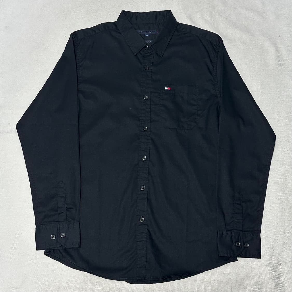 2XL 타미힐피거 레귤러핏 블랙 셔츠 상품이미지2