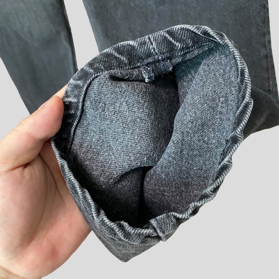 (38)90s 리바이스550 흑청 데님 청바지 상품이미지7