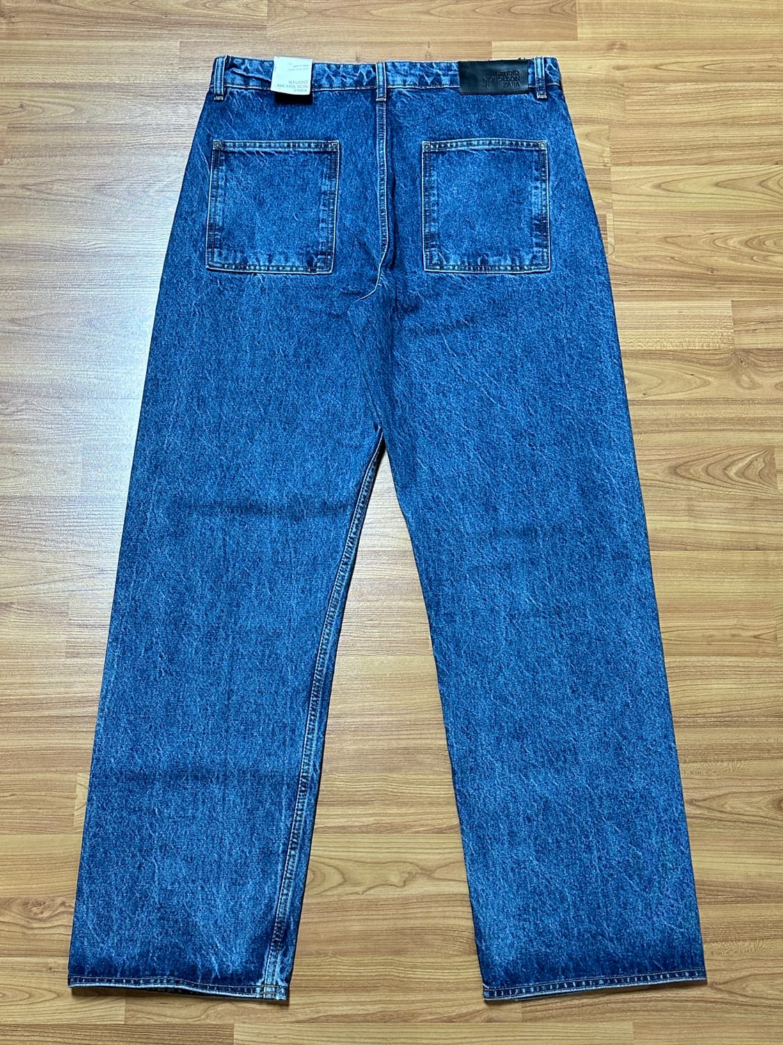 [새제품] 자라 x 스튜디오니콜슨 와이드핏 데님 34 상품이미지4