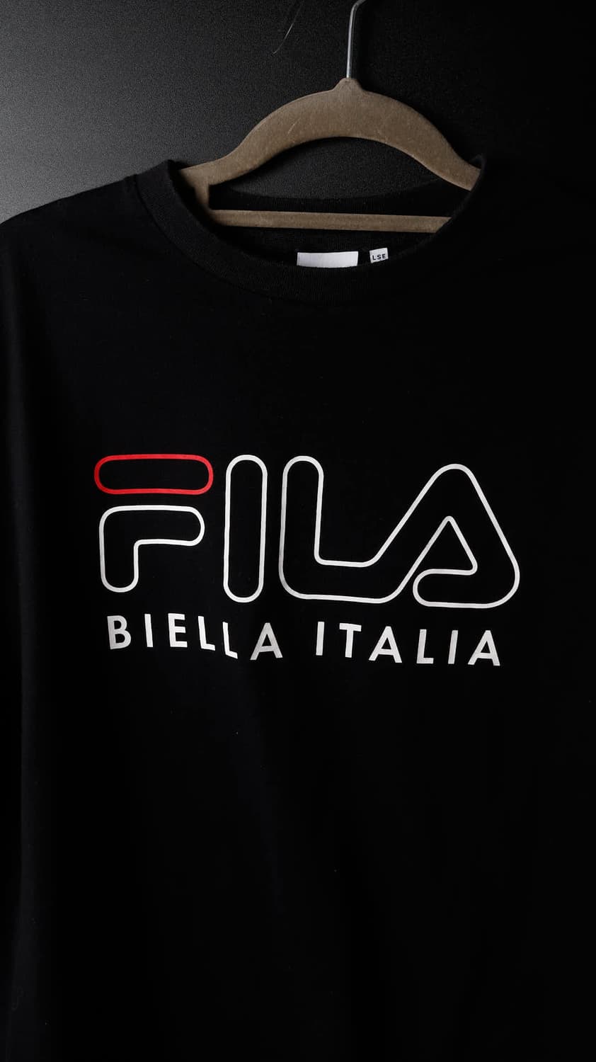 휠라 빅로고 검정 티셔츠 상품이미지2