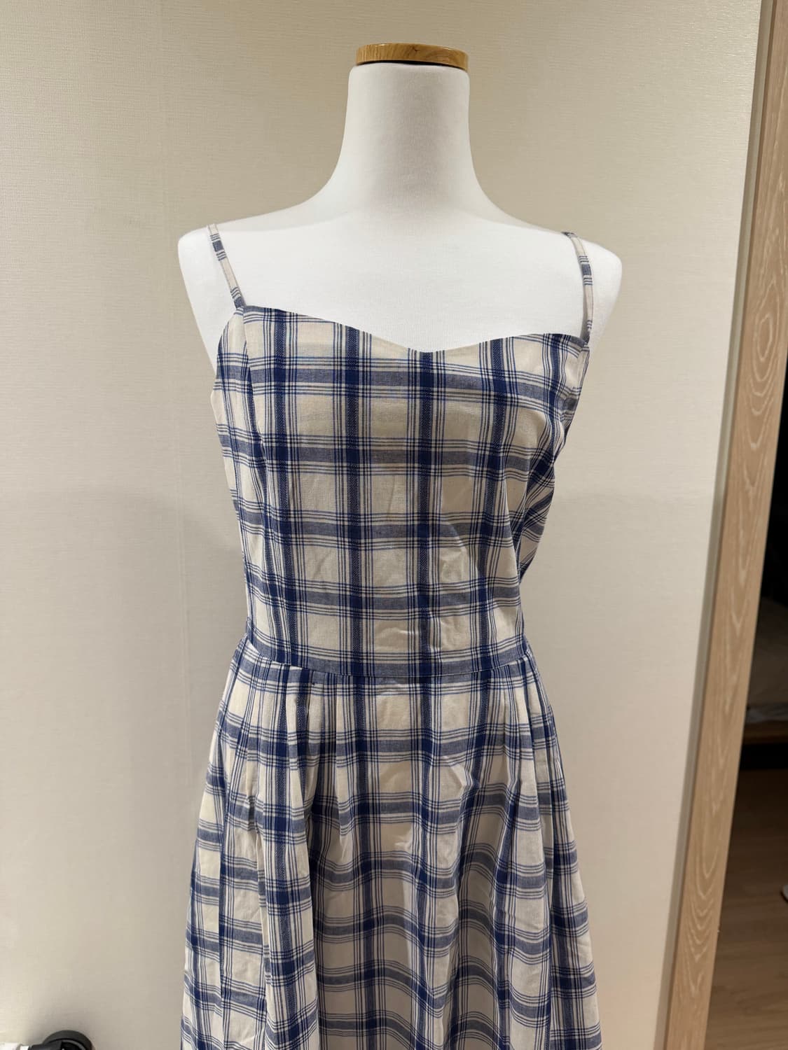 미착용) 앤유 체크 롱원피스 66 상품이미지9