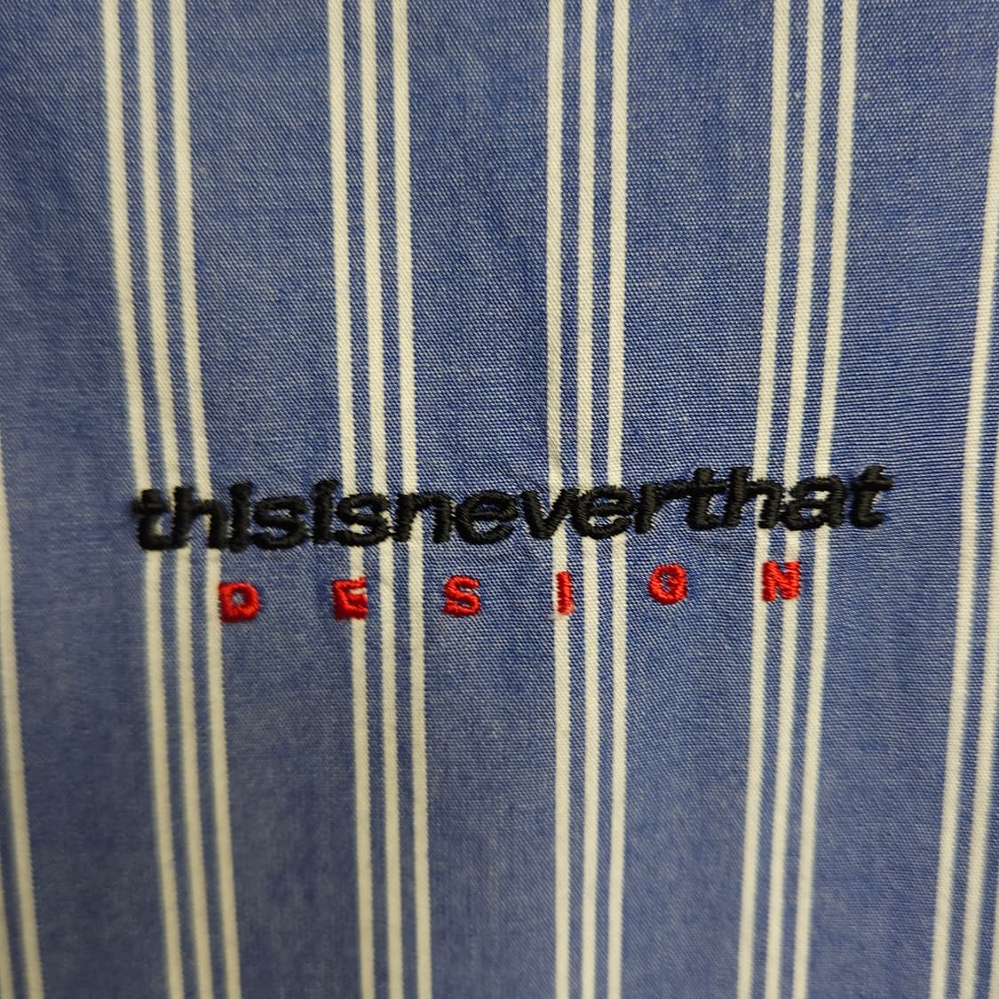 XL ) 디스이즈네버댓 오버핏 스트라이프 셔츠 상품이미지5