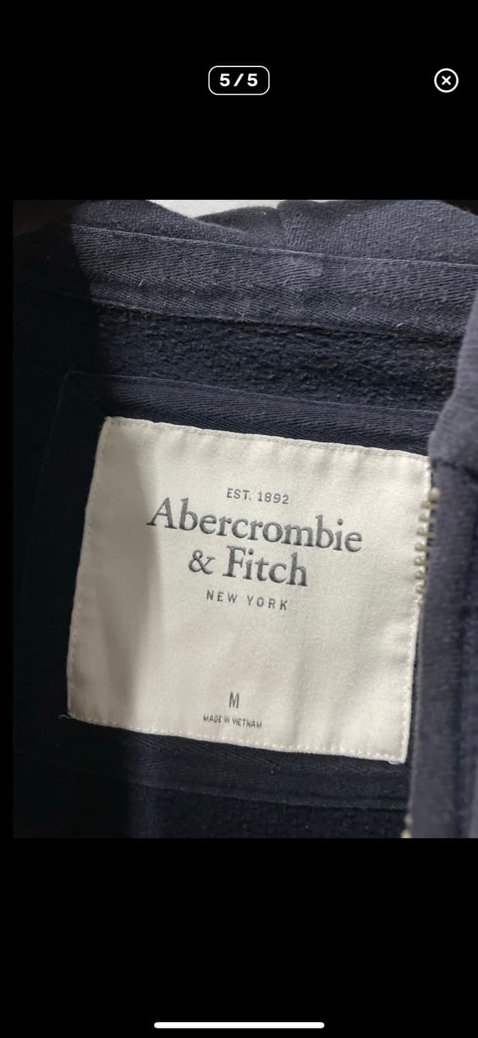 아베크롬비 네이비 로고패치 후드집업 A3011 상품이미지5