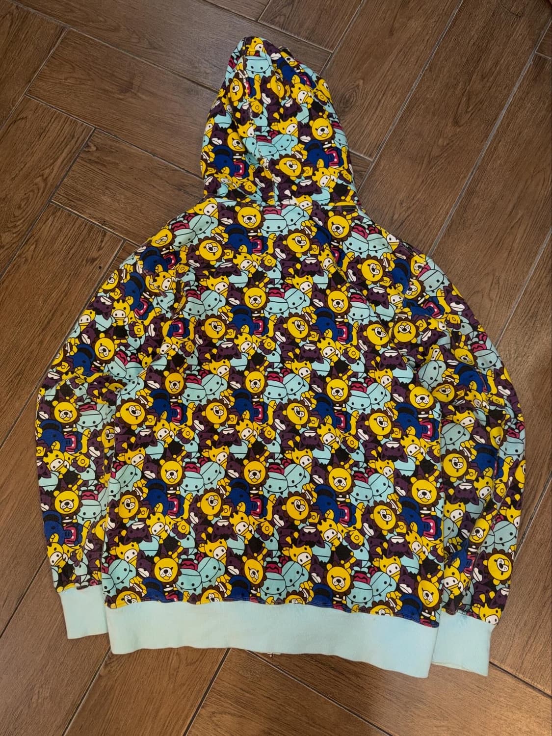 베이비마일로 풀패턴 민트 투웨이 후드집업 상품이미지10