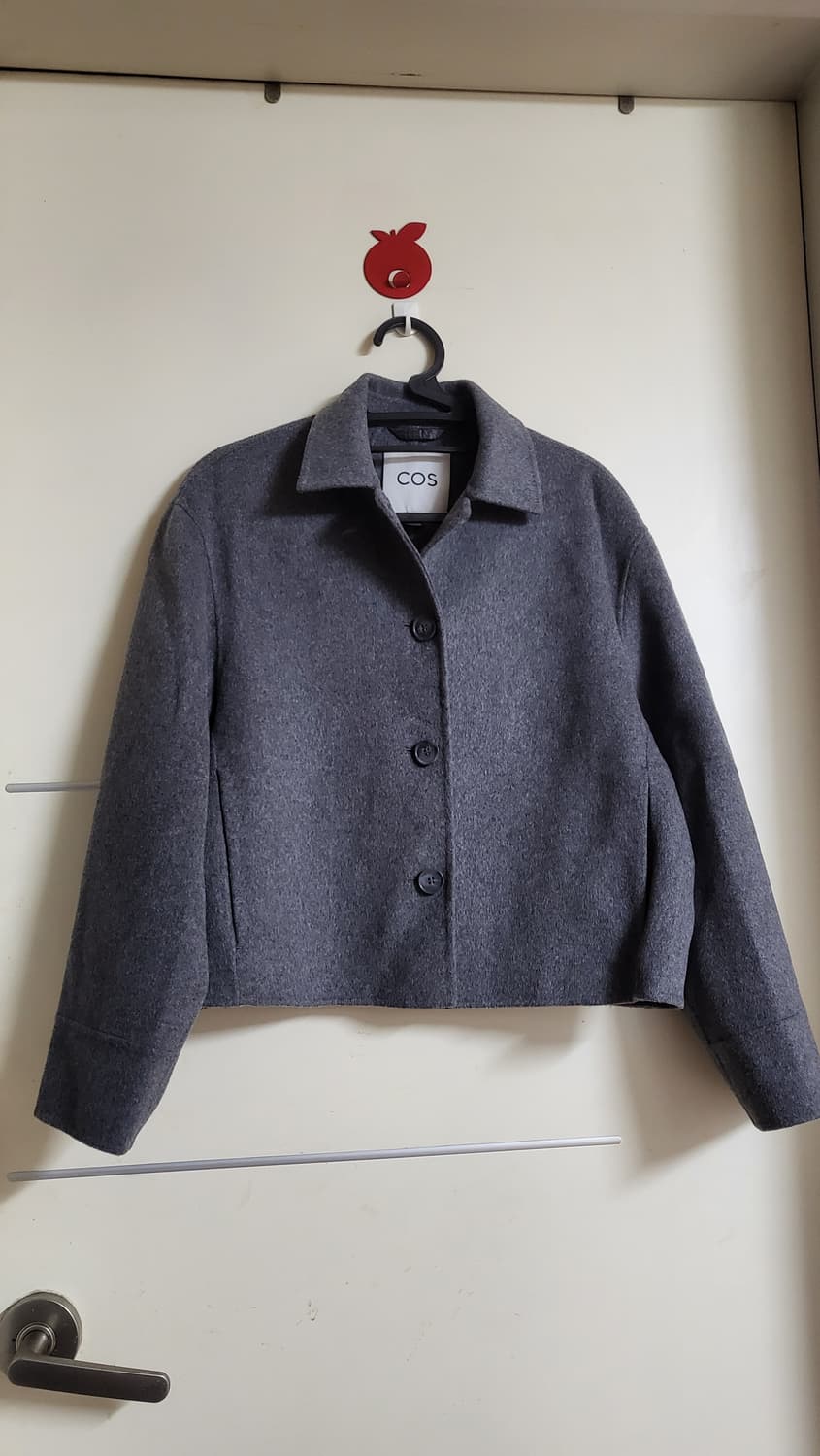 COS박시핏더블페이스울쟈켓그레이 상품이미지1