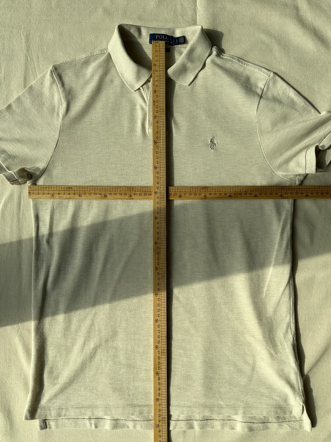 폴로 랄프로렌 오트밀 베이지 피케 카라티 커스텀 슬림핏 L 상품이미지10