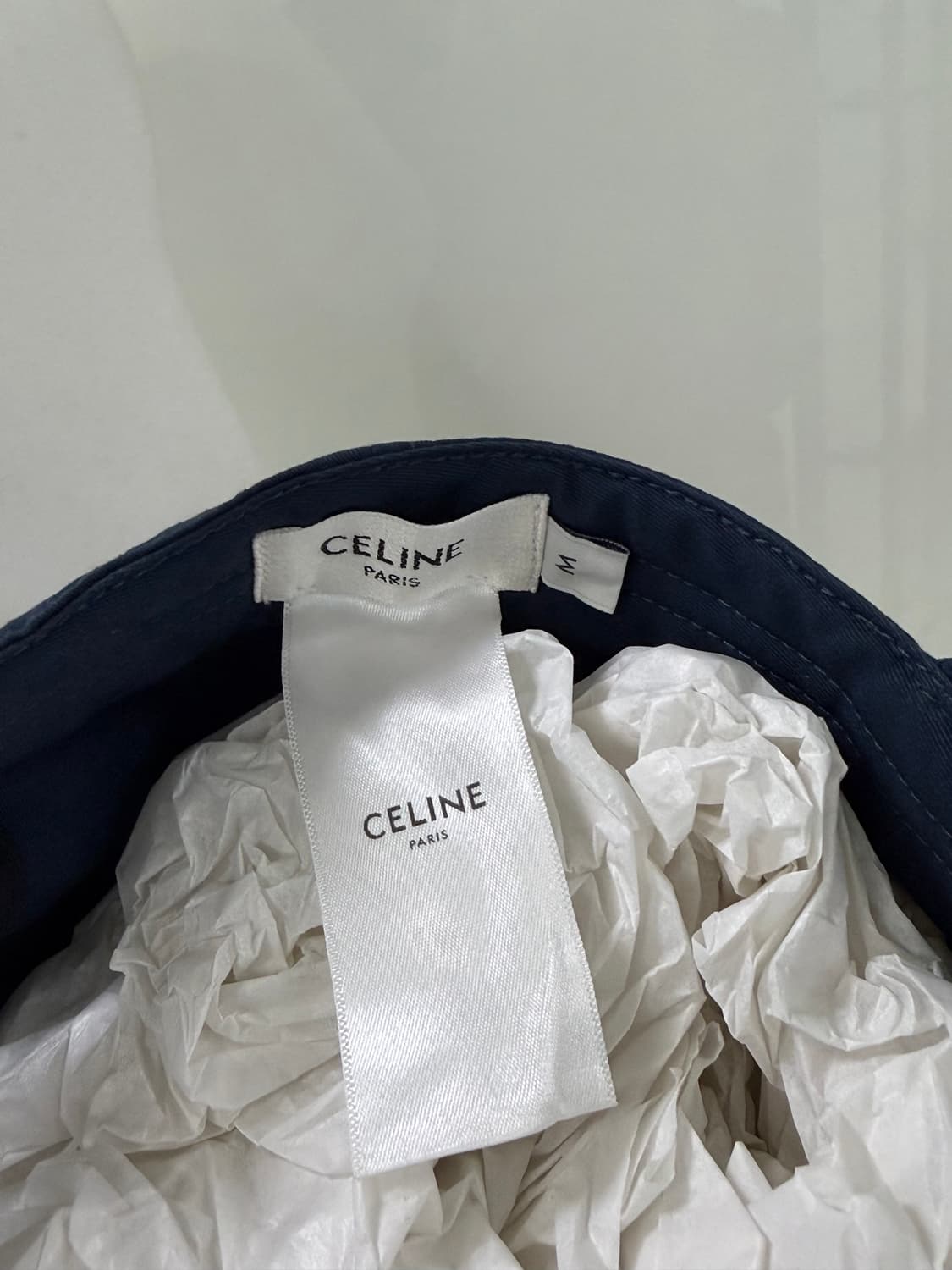 셀린느 베이스 볼캡 코튼 (코튼 마린) - 미착용 새상품 상품이미지4