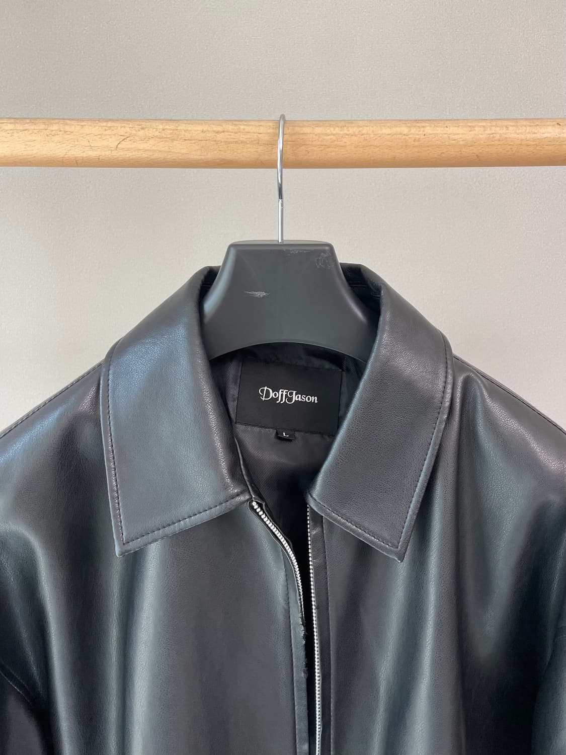 DOFFJASON 싱글 레더 자켓 상품이미지3