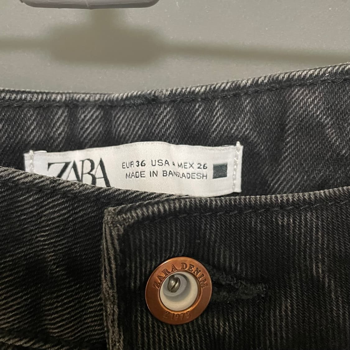 자라 여성 블랙 데님 사이즈 36 상품이미지3