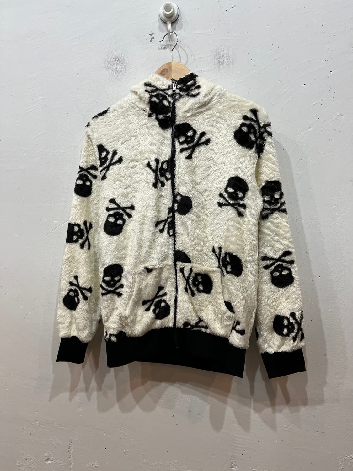 WILD LIFE JPN 스컬 펑크 플리스 후드집업  상품이미지1