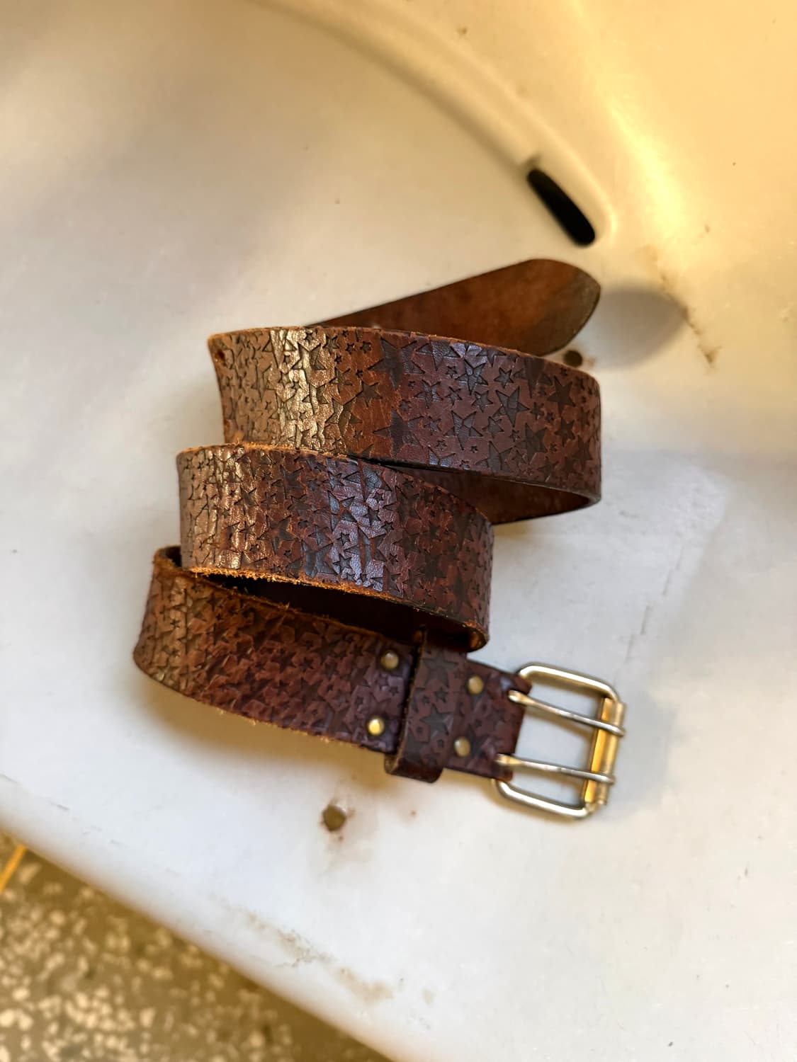 슈프림 스타 레더 벨트 상품이미지3