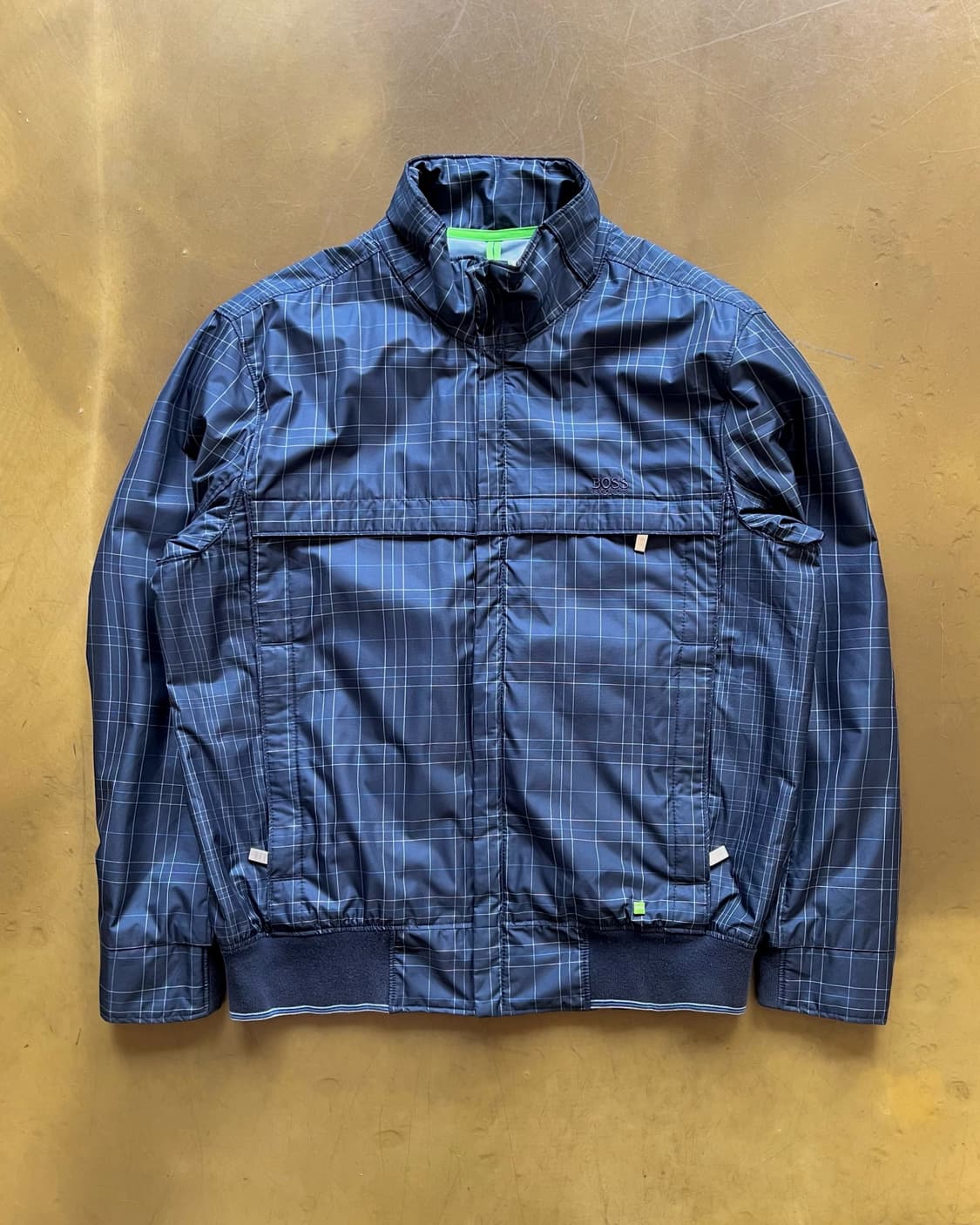Hugo Boss Navy Check Pattern Blouson JK 상품이미지3