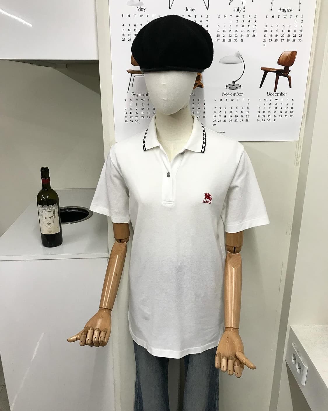 버버리 로고 은장 반팔 카라티 상품이미지8