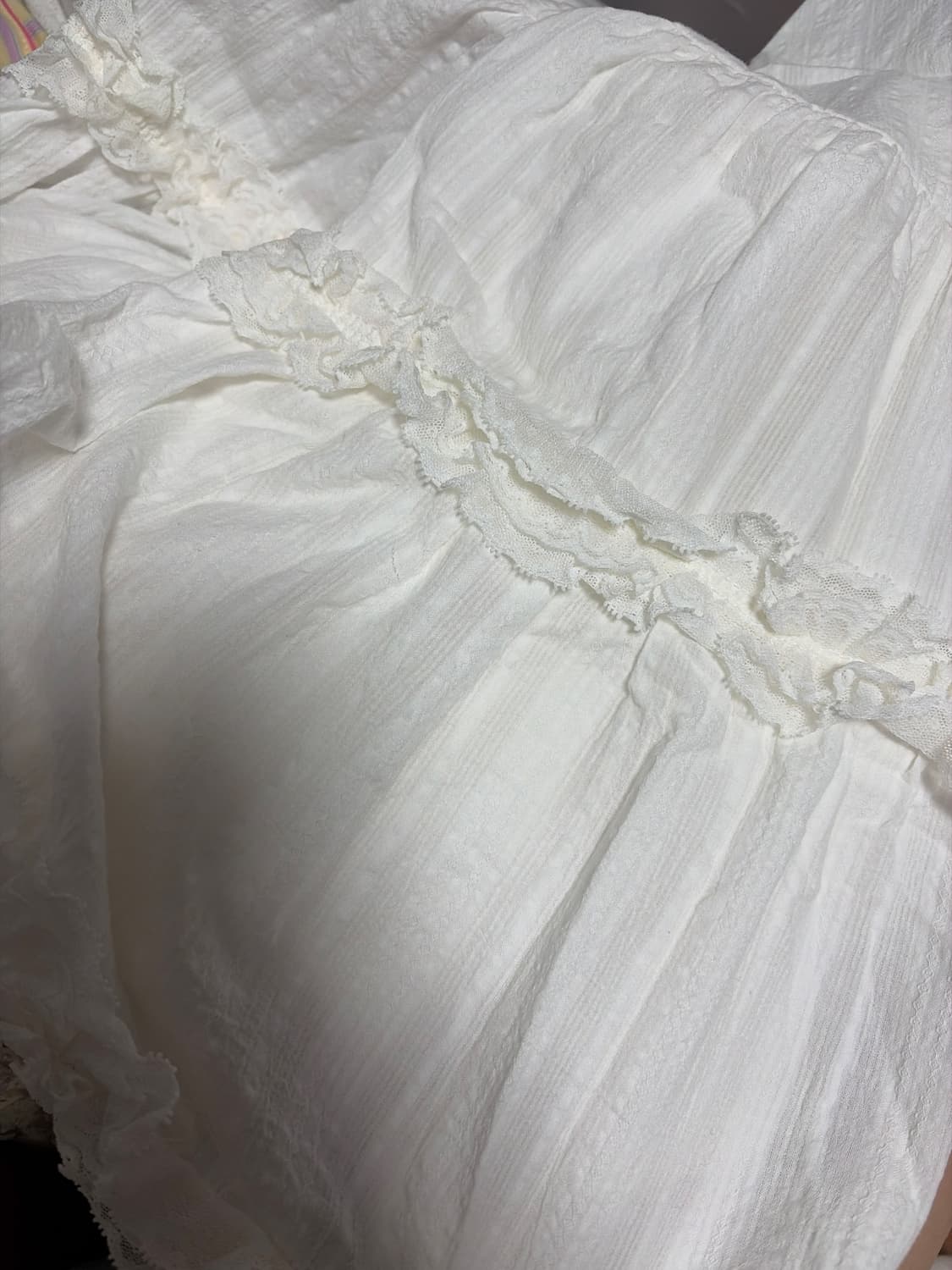 로액슈얼 COTTON DOUBLE LACE BUSTIER DRESS원피스 상품이미지3