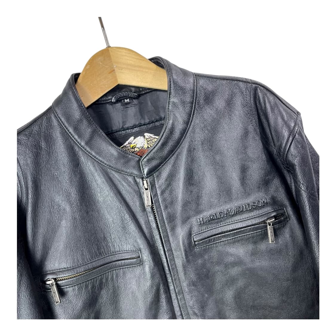 [Harley Davidson] 할리데이비슨 카우레더 스컬 레더자켓 상품이미지3