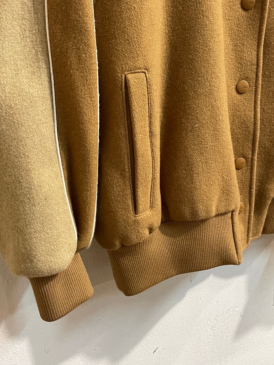 스튜디오 톰보이 배색 울 블루종 자켓 상품이미지5