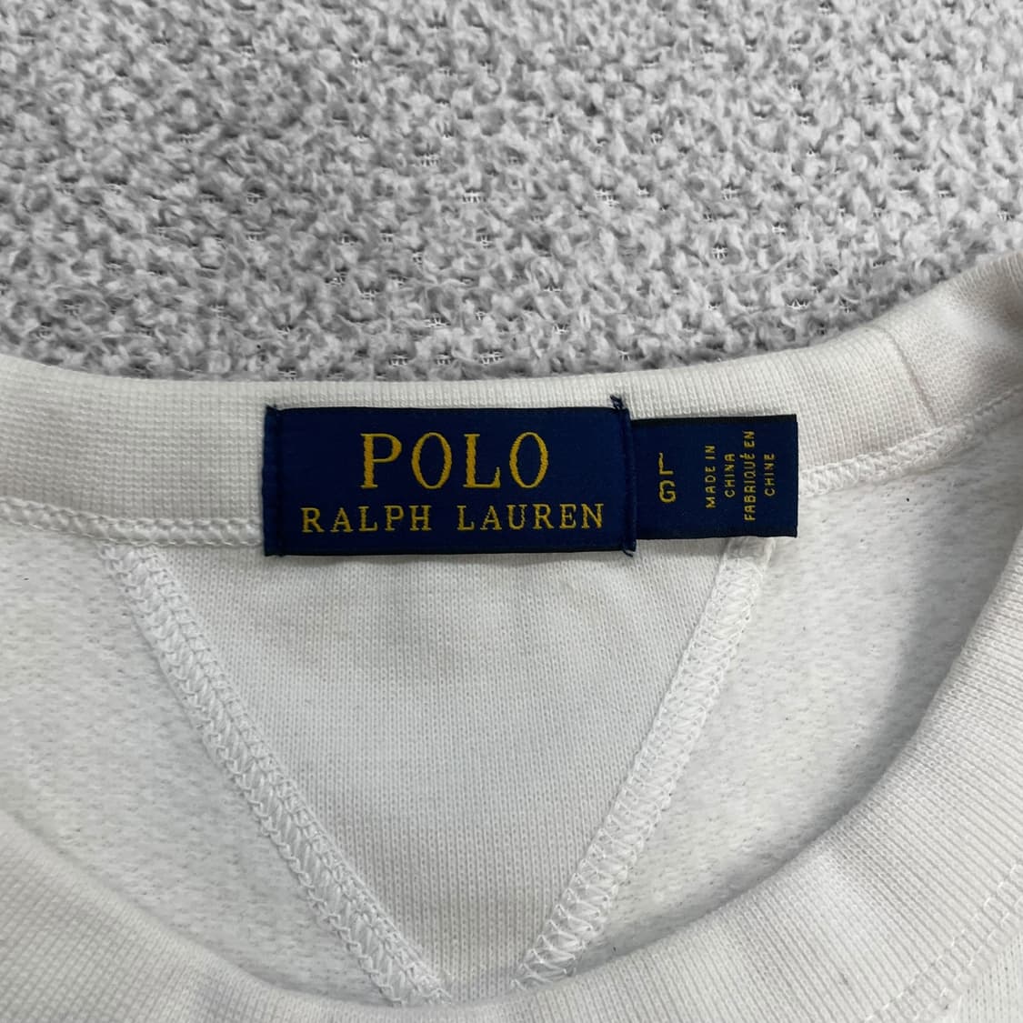 폴로 랄프로렌 포니 로고 맨투맨 화이트 상품이미지3